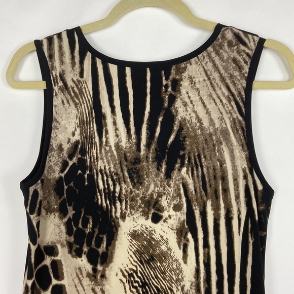 Soft Surroundings Extravaganza Animal Print Uneven Hem Handkerchief Dress Beach - Picture 12 of 16